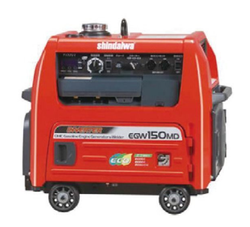 150A 3.2φ インバーター エコ溶接 防音発電機 やまびこ